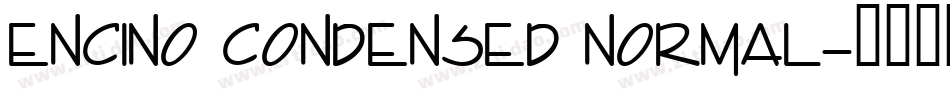 Encino Condensed Normal字体转换